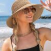 FURTALK Beach Hats for Women Summer Straw Sun Hat Wide Brim Crochet Hats