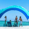 New Shibumi Shade® Classic with Quiet Canopy, The Original Wind-Powered® Beach Shade, Provides 150 Sq. Ft. of Shade, Weighs Only 4 lbs, Sets up in 3 Minutes. World's Best Beach Shade.