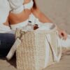 Insulated Beach Cooler Bag, Leak Proof, Premium Quality Corn Husk, Beach Bag, Pool Bag, Tote Bag, Straw, Rattan, Gifts for Women, Picnic Basket, Wedding Gifts, Lunch