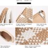 Woven Bag for Women, Vegan Leather Tote Bag Large Summer Beach Travel Handbag and Purse Retro Handmade Shoulder Bag