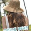 FURTALK Beach Hats for Women Summer Straw Sun Hat Wide Brim Crochet Hats