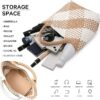 Woven Bag for Women, Vegan Leather Tote Bag Large Summer Beach Travel Handbag and Purse Retro Handmade Shoulder Bag